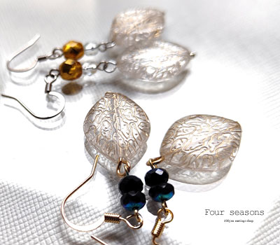 激安アクセサリ・限定400円ピアス・透かし模様ビーズのピアス3