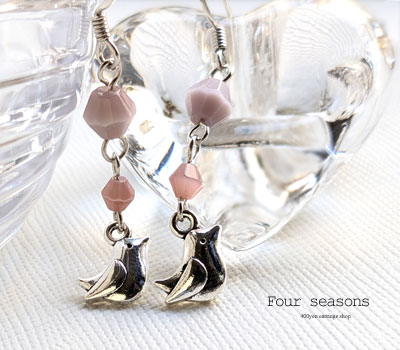 激安アクセサリ・限定400円ピアス・小さな鳥のピアス1